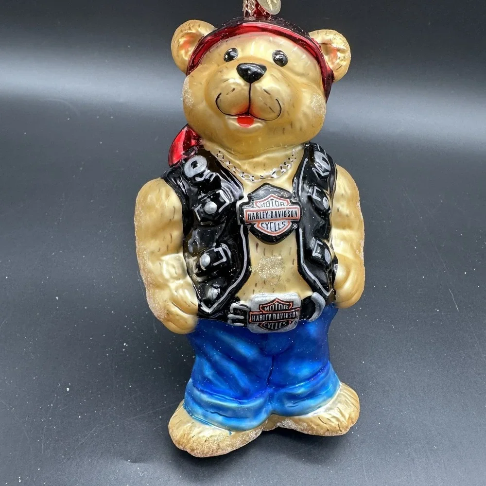 2001 CHRISTOPHER RADKO HARLEY DAVIDSON‎ BEAR ORNAMENT 01-HAR-03 6